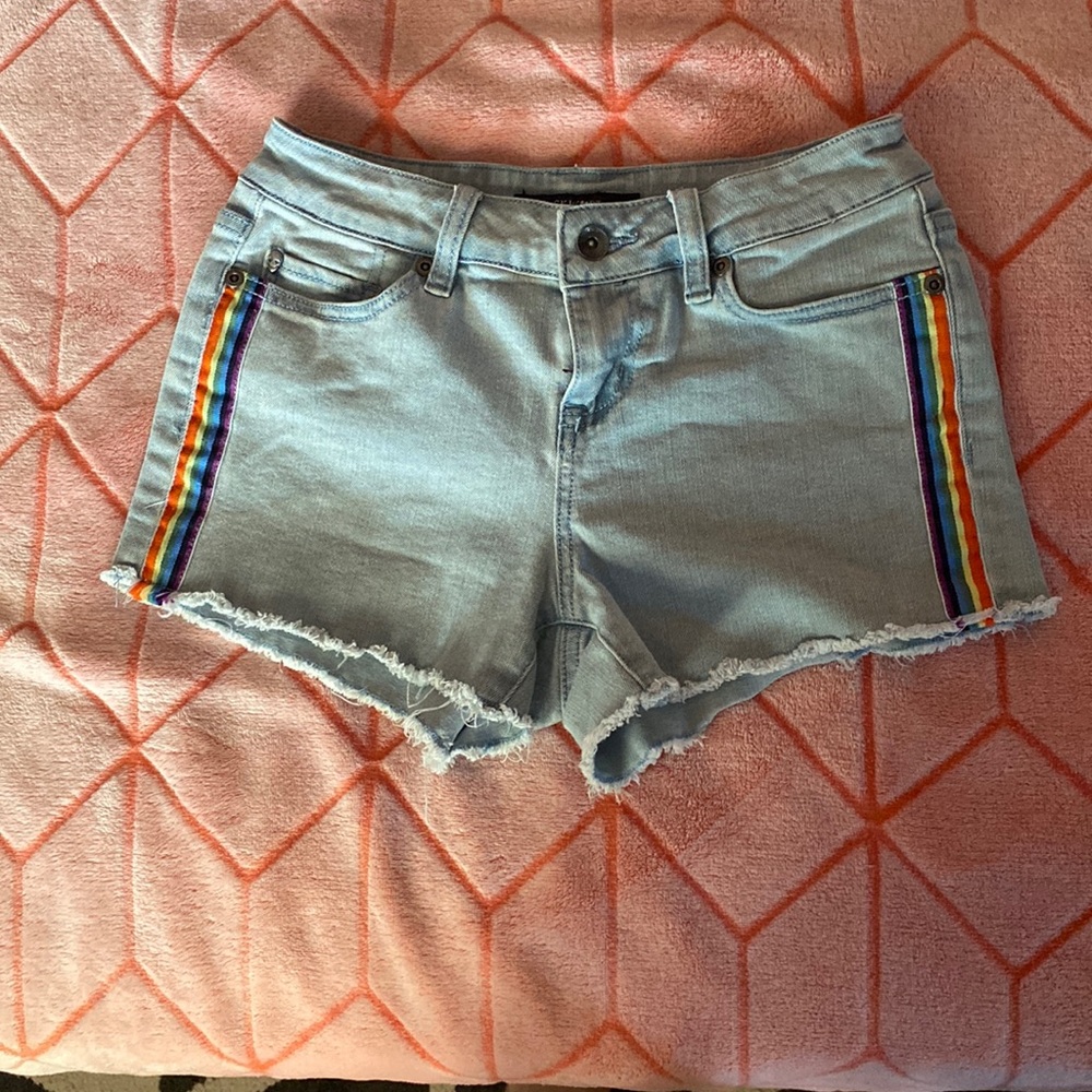 Blackheart rainbow trim shorts